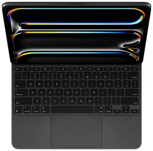 Husa cu tastatura Apple Magic Keyboard MWR53LB/A pentru iPad Pro 13‑inch (M4), Layout US English (Negru)