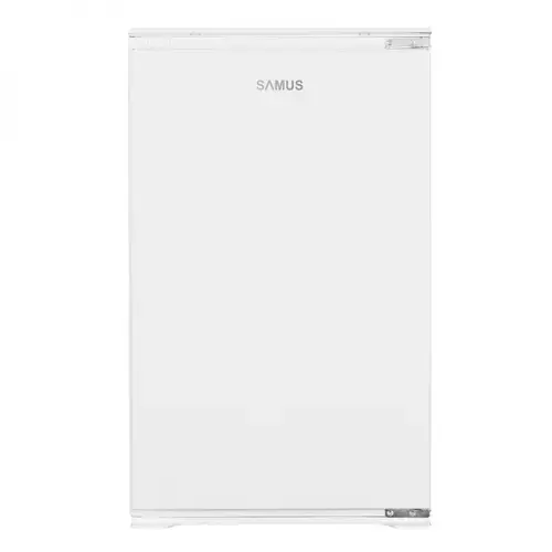 Frigider incorporabil cu o usa Samus SFBI174E, 118 L, Termostat Reglabil, Clasa energetica E, 2 rafturi, H 88 cm (Alb)