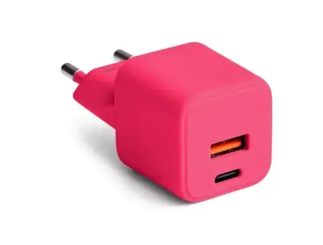 Incarcator Retea Colorum CLS30-AC-02, 30W, 3A, 1 x USB-A - 1 x USB-C (Magenta)