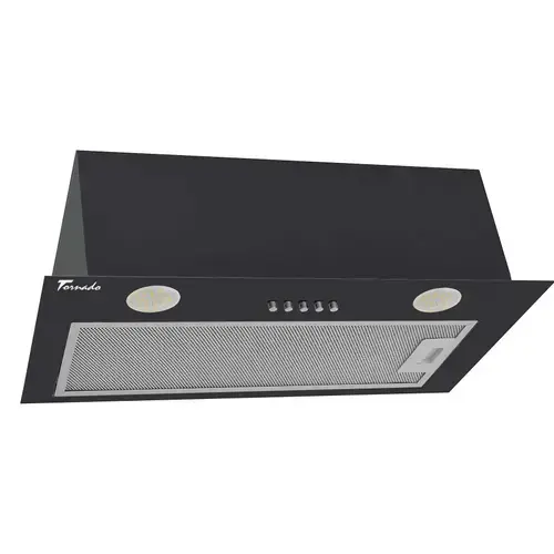 Hota Incorporabila Tornado DRYTH 700 (52) LED, 1 motor Turbo, latime 52 cm, absorbtie 700 m3/ora, filtru anti-grasimi aluminiu 5 straturi (Negru)