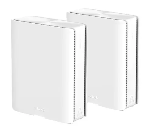 Sistem Wi-Fi Mesh ASUS ZenWiFi BQ16 (W-2-PK), BE25000, Quad-Band, acoperire 740m², Quad-Core 2.6GHz CPU, 256MB/2GB Flash/RAM, 10G dual-port, Smart Home Master SSIDs, AiProtection Pro, Adaptive QoS, VPN server/client, IPTV, OFDMA, Beamforming, AiMesh (Alb