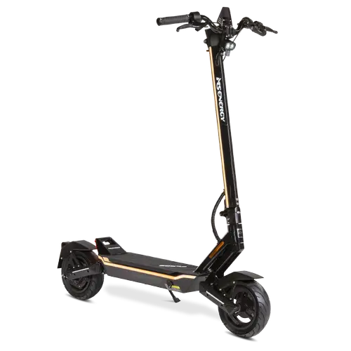 Trotineta electrica MS ENERGY e-romobil FLARE, Viteza maxima 45km/h, Autonomie maxima 60Km, Motor 600W, acumulator 48V 15Ah, Roti 10inch (Negru/Gri)