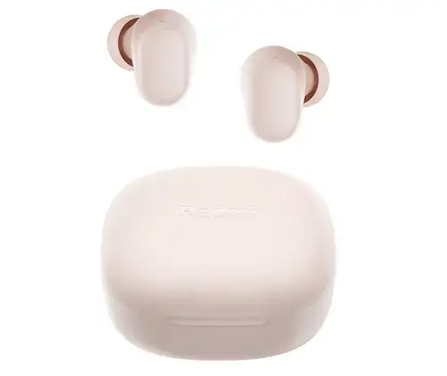 Casti True Wireless Xiaomi Redmi Buds 6 Play, Bluetooth 5.4, IPX4, Reducerea zgomotului la apeluri cu algoritm AI, Google Fast Pair (Roz)
