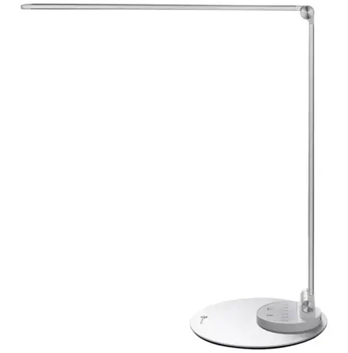 Lampa de birou cu LED TaoTronics TT-DL22, 10W, 550 lm, 6 Niveluri de Luminozitate, Incarcare USB, Control Touch (Argintiu)