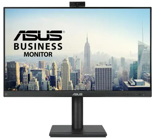 Monitor IPS LED ASUS 23.8inch BE249QFK, Full HD (1920 x 1080), VGA, HDMI, DisplayPort, Boxe, Pivot (Negru)
