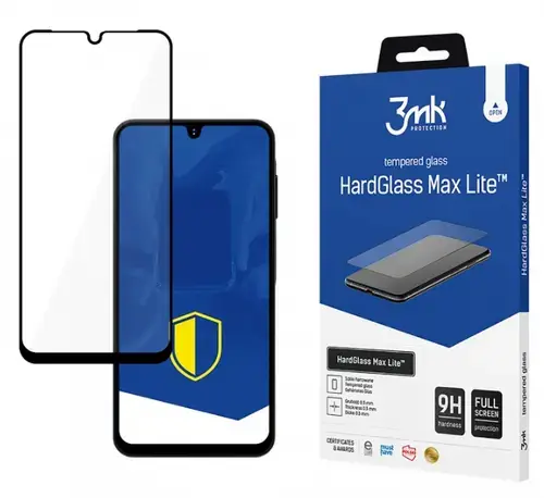 Folie de protectie Ecran 3MK HardGlass Max Lite pentru Samsung Galaxy A16 5G A166 / A16 4G A165, Sticla Securizata, Full Glue, Neagra