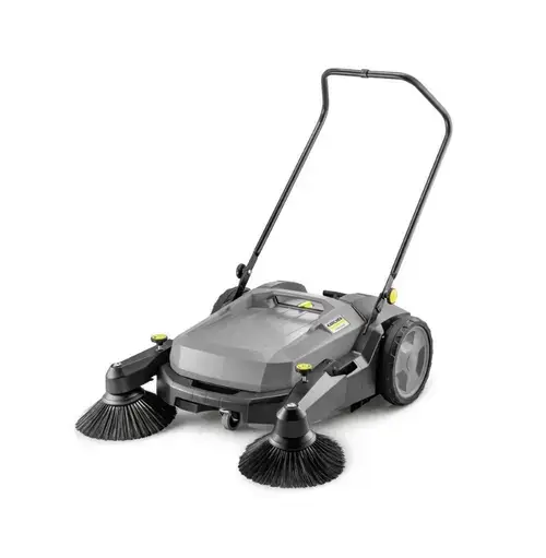 Masina de maturat manuala Karcher KM 70/20 C 2 SB, container 20L, doua perii laterale (Negru/Gri)