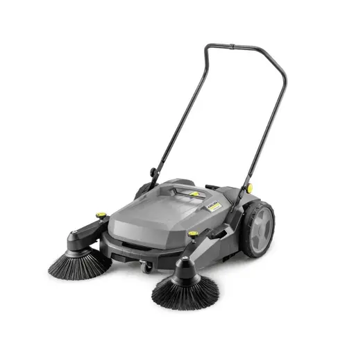 Masina de maturat manuala Karcher KM 70/20 C 2 SB, container 20L, doua perii laterale (Negru/Gri)