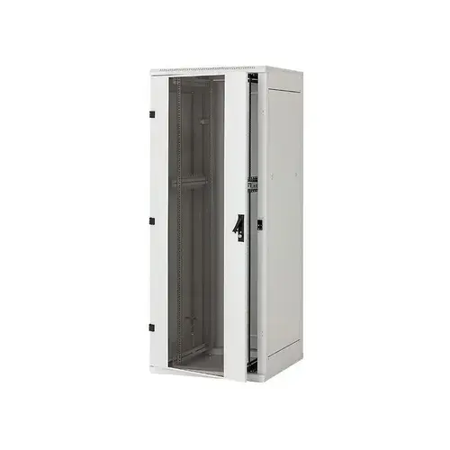Rack de podea 19 Triton 42U 600x1000mm usa fata sticla panouri laterale/spate detasabile sectiuni pentru ventilatie activa, sectiuni acces cabluri sus/jos/spate IP20 (Gri)
