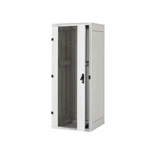 Rack de podea 19 Triton 42U 600x1000mm usa fata sticla panouri laterale/spate detasabile sectiuni pentru ventilatie activa, sectiuni acces cabluri sus/jos/spate IP20 (Gri)