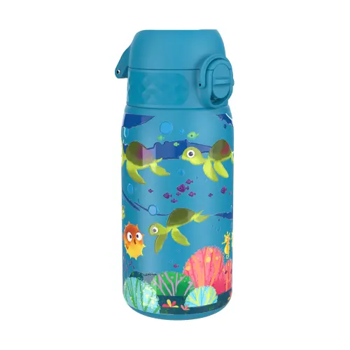 Sticla apa pentru copii Ion8 I8SS400PBSEATUR, inox, 400ml, Sea Turtle (Albastru)