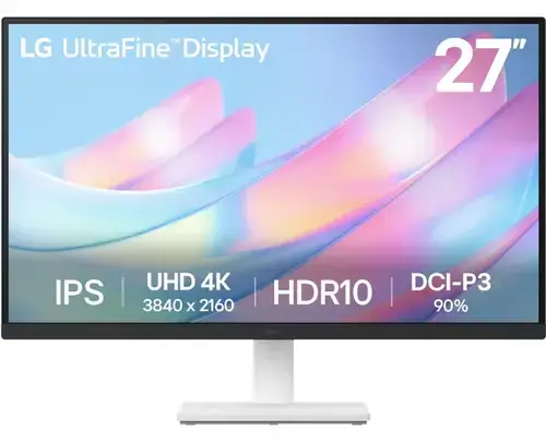 Monitor IPS LED LG 27inch 27US500-W, UHD (3840 x 2160), HDMI, DisplayPort (Alb)