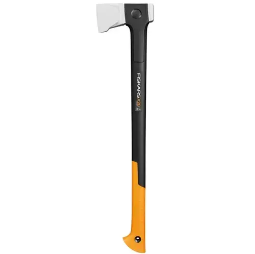 Topor pentru despicat lemne Fiskars X28, 1069107, lama M, pentru despicat (Portocaliu/Negru)