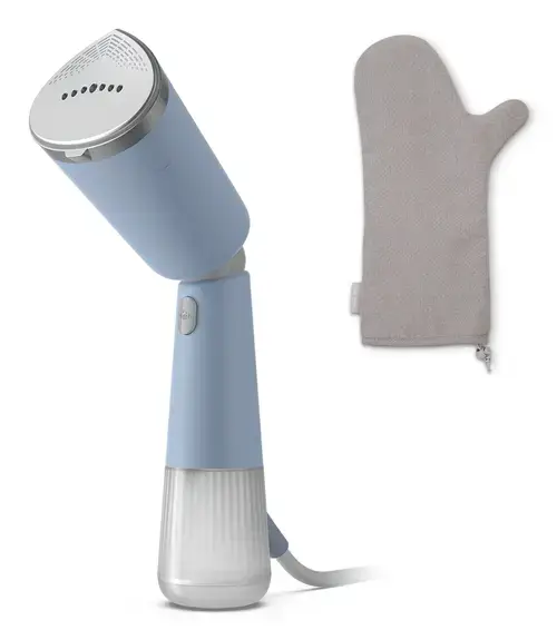 Aparat de calcat vertical Philips Seria 5000 STH5020/20, 1400 W, 120 ml, Cap reglabil (Albastru)