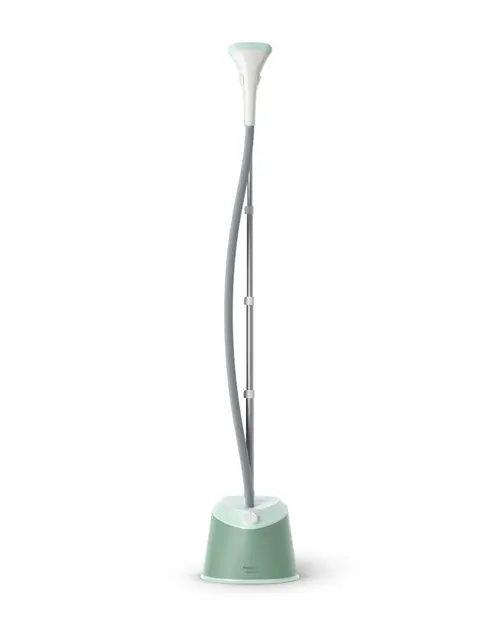 Aparat de calcat vertical cu picior Philips STE1010/70, 1600 W, 32g/min, picior ajustabil pe inaltime (Verde/Gri)
