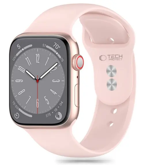 Curea Tech-Protect Silicone pentru Apple Watch 41mm / 40mm / 38mm Series, Roz