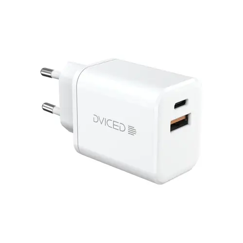 Incarcator retea Dviced DV221006, 35W, GaN, 1 USB-A, 1 USB-C (Alb)