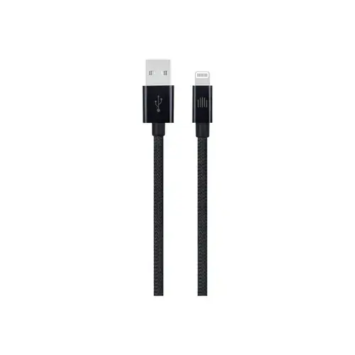 Cablu de date Dviced DV120002, USB-A la Lightning, 1,25m (Negru)