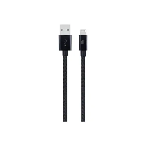 Cablu de date Dviced DV120002, USB-A la Lightning, 1,25m (Negru)