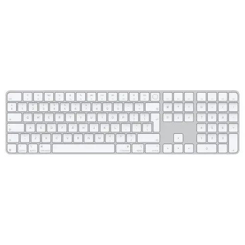Tastatura Wireless Apple Magic Keyboard (2024), Touch ID, Tastatura Numerica, Layout International (Alb)