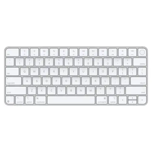 Tastatura Wireless Apple Magic Keyboard (2024), Touch ID, Layout US (Alb)