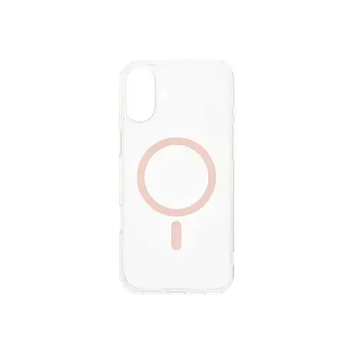 Husa Protectie Spate Dviced DV511008, Magsafe, pentru iPhone 16 (Roz/Transparent)