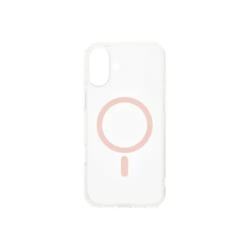 Husa Protectie Spate Dviced DV511008, Magsafe, pentru iPhone 16 (Roz/Transparent)