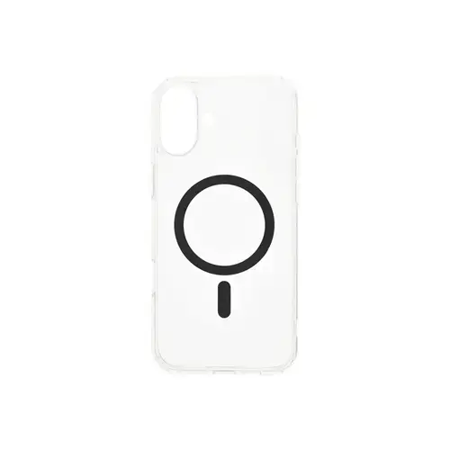 Husa Protectie Spate Dviced DV511011, Magsafe, pentru iPhone 16 (Negru/Transparent)