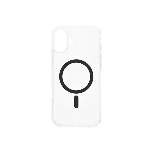 Husa Protectie Spate Dviced DV511011, Magsafe, pentru iPhone 16 (Negru/Transparent)