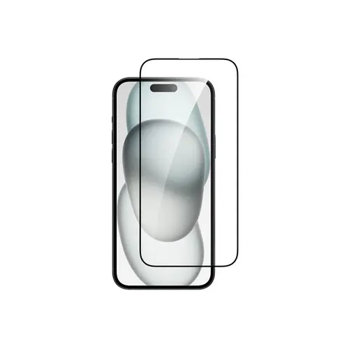 Folie protectie sticla Dviced DV520003, pentru iPhone 15 Plus (Negru/Transparent)