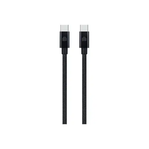 Cablu de date Dviced DV120013, USB-C la USB-C, Nylon Textil, 3m (Negru)