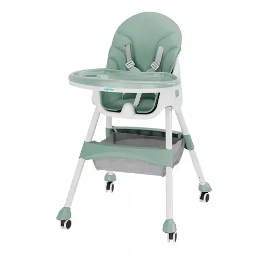 Scaun de masa 2 in 1 pliabil U-grow UG-502-GRN, 6-36 luni (Verde)