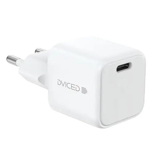 Incarcator retea Dviced DV221002, 30W, GaN, USB-C (Alb)