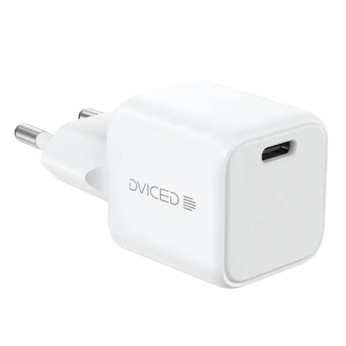 Incarcator retea Dviced DV221002, 30W, GaN, USB-C (Alb)