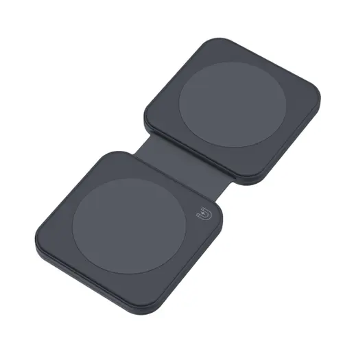 Incarcator wireless Dviced 2-in-1 DV230008, Magnetic (Negru)