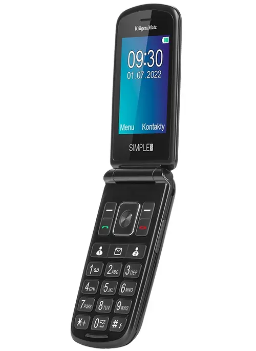 Telefon Seniori Kruger&Matz 929, 2G, Buton SOS (Negru)