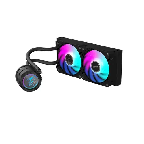 Cooler PCU Gigabyte Aorus Waterforce II 240 G2, iluminare ARGB, 2x 120mm, 2300 rpm, PWM (Negru)