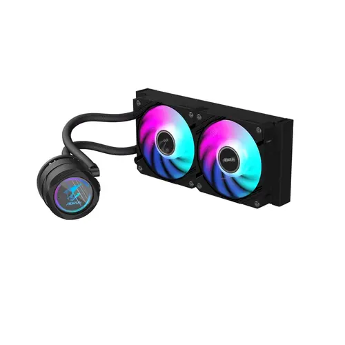 Cooler PCU Gigabyte Aorus Waterforce II 240 G2, iluminare ARGB, 2x 120mm, 2300 rpm, PWM (Negru)