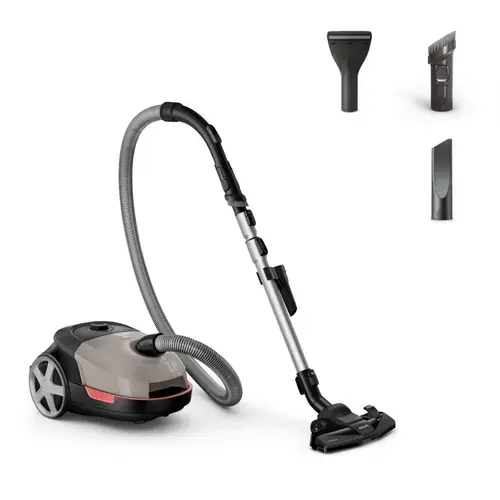Aspirator cu sac Philips seria 5000 XD5122/10, 900 W, Filtru HEPA, Sac s-bag 4l (Bej/Negru)