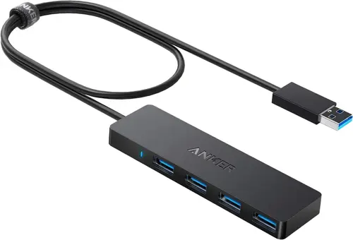 Hub USB Anker A7516016 , 4 x USB-A 3.0 (Negru)