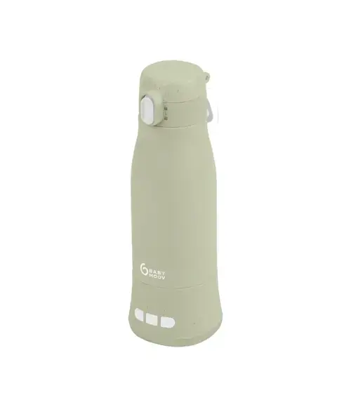 Incalzitor de biberoane Babymoov  Moov & Feed,  portabil, reincarcabil, 340 ml (Verde)