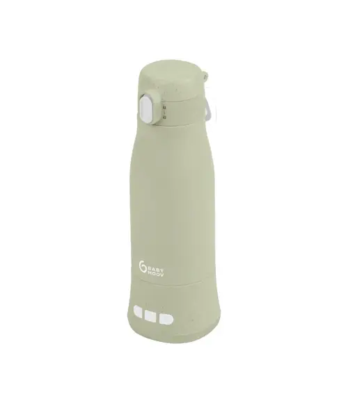 Incalzitor de biberoane Babymoov  Moov & Feed,  portabil, reincarcabil, 340 ml (Verde)