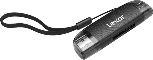 Card reader Lexar LRW310X-BNBNG, pentru microSD si SD, USB-A/C 3.1
