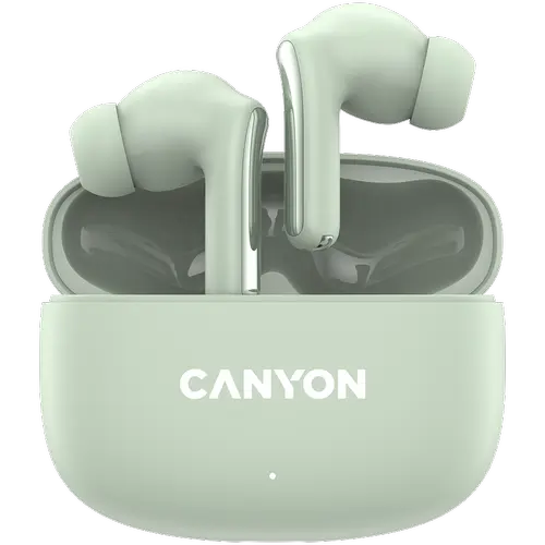 Casti True Wireless CANYON OnGo 9, Bluetooth 5.4, Microfon (Verde)