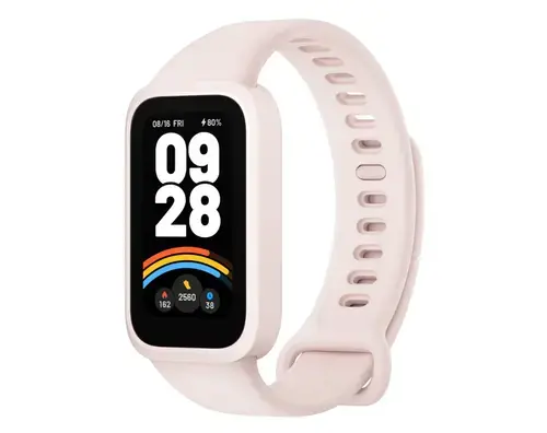 Bratara fitness Xiaomi Smart Band 9 Active, Ecran TFT 1.47inch, 50 moduri sportive, 100+ fete de ceas, Rezistenta la apa 5ATM (Roz)