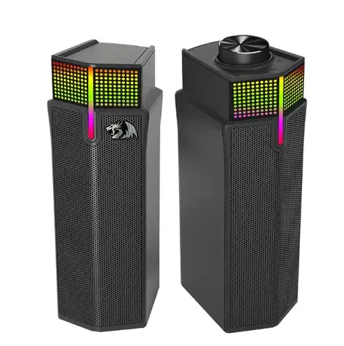 Boxe Bluetooth Redragon Yorick, 2 x 2W, iluminare RGB (Negru)