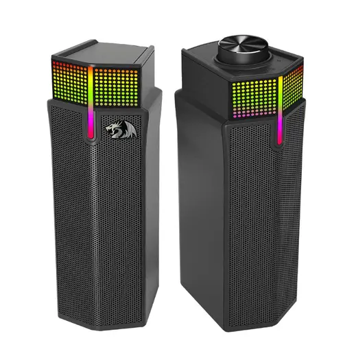 Boxe Bluetooth Redragon Yorick, 2 x 2W, iluminare RGB (Negru)