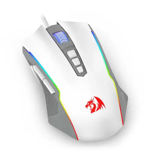 Mouse Gaming Redragon Ranger Basic, Wired, iluminare RGB (Alb/Gri)