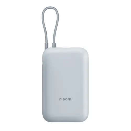 Acumulator Extern Xiaomi BHR9073GL, 22.5 W, 10000 mAh, Cablu intergrat USB Type-C, 1x USB-A (Albastru)