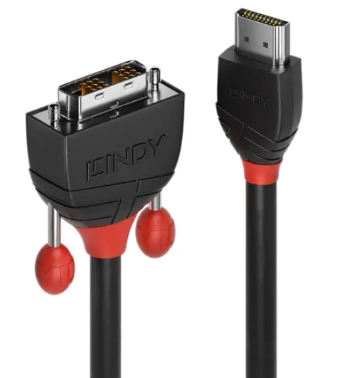 Cablu Lindy LY-36274, HDMI - DVI-D, 5 m (Negru)